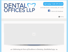 Tablet Screenshot of dentalofficesllp.com